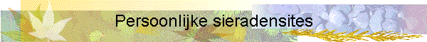 Persoonlijke sieradensites